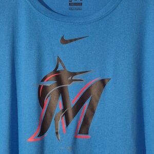Nike Marlins Aqua Graphic Tee